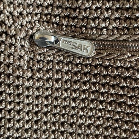 The Sak Brown Woven Zip Pouch - Picture 3 of 4